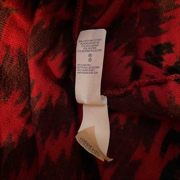 NWOT Lucky Brand Red Kimono Open Front Sweater Size Medium - Picture 9 of 9